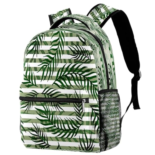 Sac à dos tropical vert et blanc pour sorties de week-end