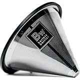 Barista Warrior Compatible for Chemex & Hario V60 Pour Over Coffee Filters - Reusable Stainless Steel - Best Coffee Maker and Bar Accessories (Silver)
