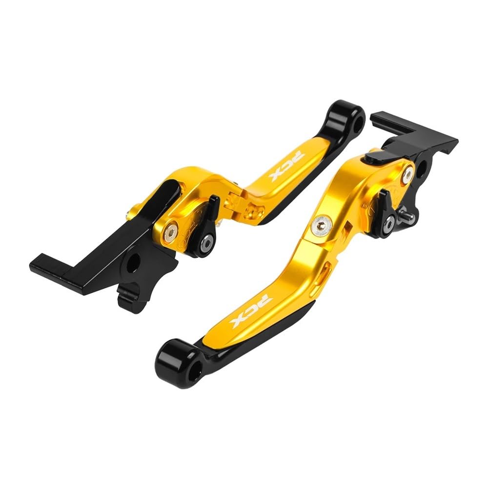 Vhhdsshso Go-Ld Motorcycle Clutch Brake Lever Motorcycle Foldable Brake Clutch Levers Adjustable Control Grip Bar Accessories For Ho&Nda Pcx125 Pcx150 Pcx160