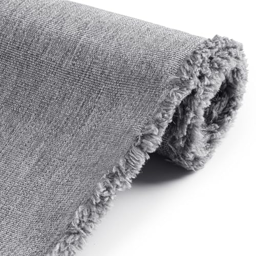 Foreate 600D Waterproof Canvas Fabric by The Yard 58” W Outdoor Upholstery Fabric for Chairs Indoor Polyester Material Patio Cushion Furniture Cover DIY Sewing