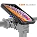 Produktbild BasicStock iPhone XS Max Bike Kit, Fahrrad Handyhalterung mit iPhone XS Max Wasserdichte Hülle, Militärstandard DropTest Motorrad Handy-Halter Radsport Fahrrad-Lenker Handyhalter (Schwarz)