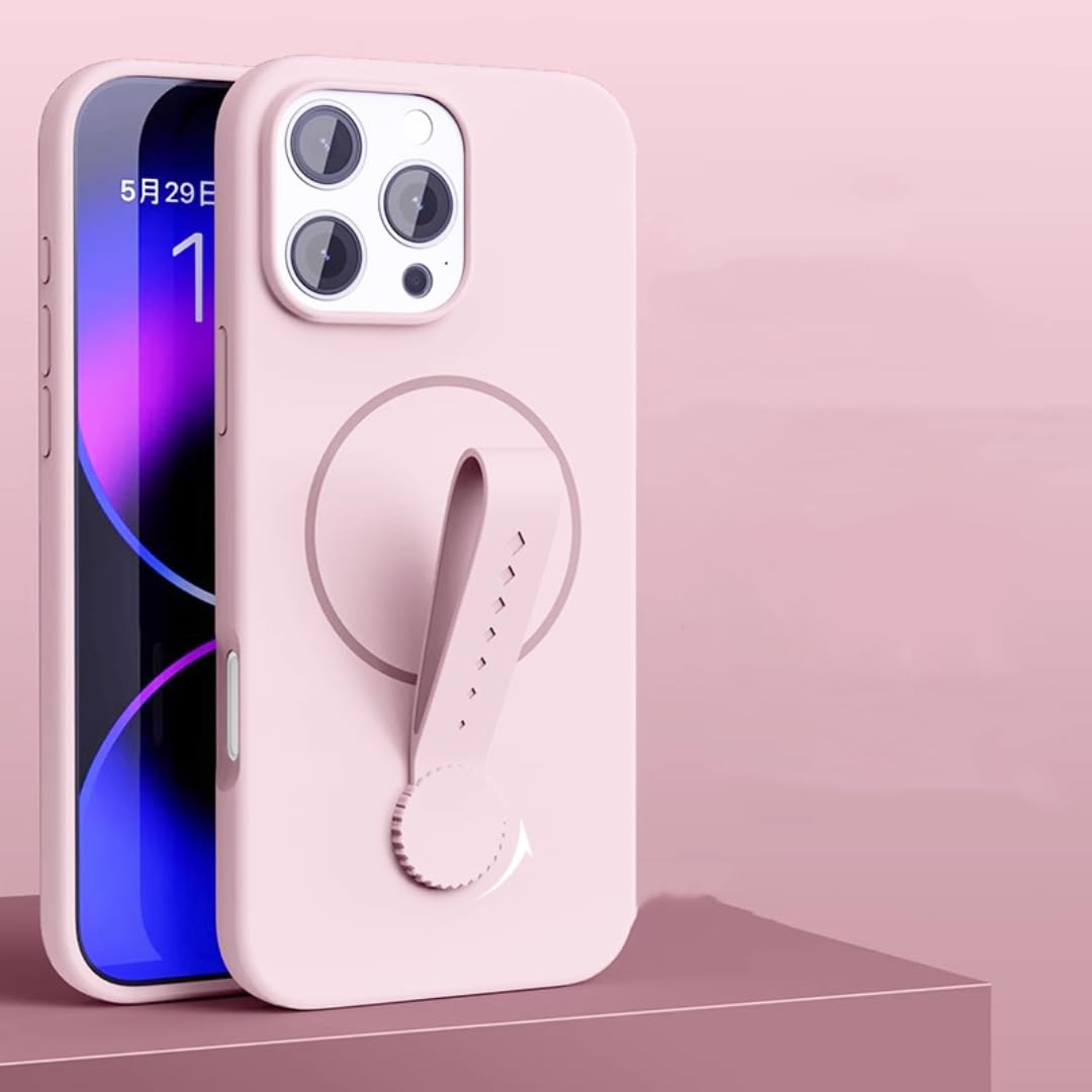 Coque iPhone 15 silicone rotative pour eviter les chutes et stabiliser la charge - 8