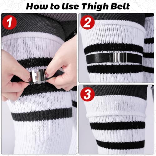 Image of LOUSGUTA Plus Size Thigh High Socks for Thick Thighs- Extra Long Womens Cable Knitted Over Knee High Leg Warmer