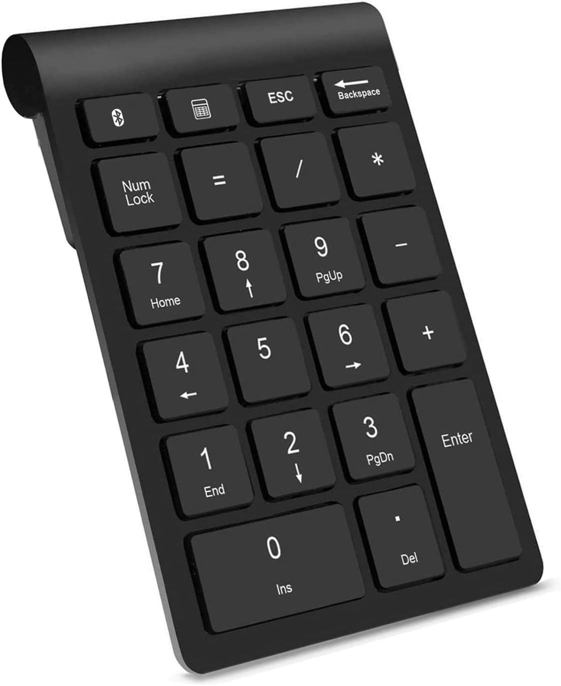 Rytaki [Upgraded Version] Bluetooth Numeric Keypad, Portable Wireless 22 Keys External Number Pad For Laptop Tablet Notebook Pc Desktop And More