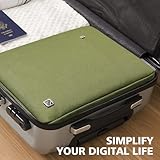 NIDOO 15 Inch Laptop Sleeve Case Protective Carrying Bag Cover for 15" MacBook Air M4 / Surface Laptop 7 / Yoga Slim 7i / 15.3" ThinkPad X9 15 / IdeaPad Slim 5i Gen 9 / IdeaPad 3/15.6" XPS 15, Green - Image 7