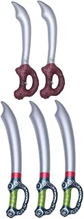 5pcs Inflatable Pirate Knife Pirate Toys Inflatables Pirates Cosplay Toys Inflatable Toys Pirate Costumes Halloween Costumes Inflatable Kid Toy Inflatable Prop Child