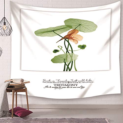 Daesar Wandteppich Psychedelic, Tapisserie Wandteppich 200x200CM Wandbehang Fantasy Blume mit Buchstaben Muster Wall Hanging Hippie Tapestry