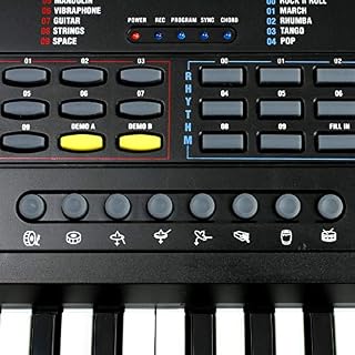 Clavier de piano 49 touches RockJam avec alimentation, support de partition, autocollants pour notes de piano et leçons… - Les Beatles, Paul McCartney, John Lennon, RIngo Starr, George Harrison Clavier de piano 49 touches RockJam avec alimentation, support de partition, autocollants pour notes de piano et leçons… – Image 3