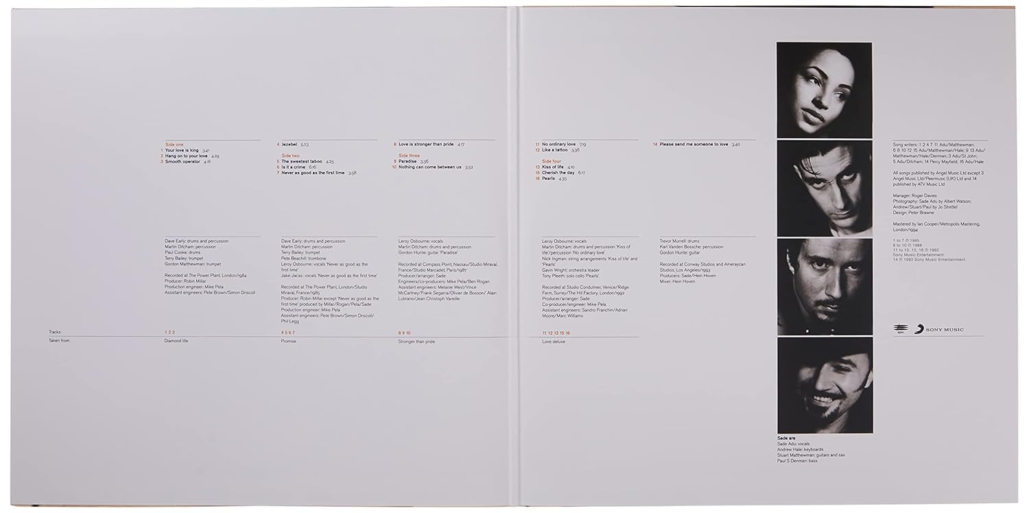 The Best Of Sade by Sade Foldout Double Album Edition