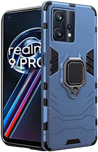 EasyShow Custodia Rugged Armor Per Realme 11 5G - Cover Con Supporto Ad Anello 360° E Protezione Antiurto, Blu