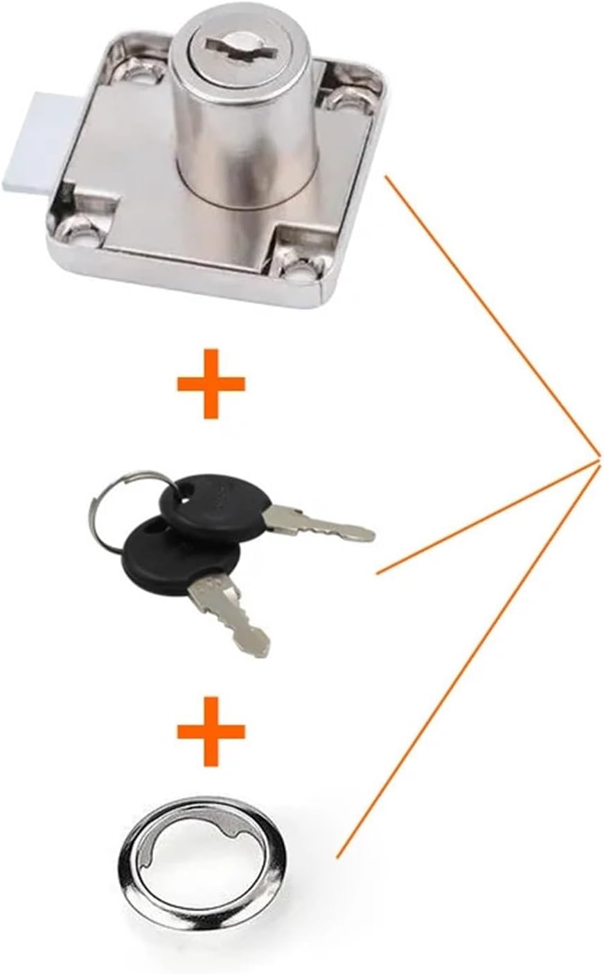 2pcs Drawer Locks with Keys Hardware Accessories Furniture Cabinet Used for Bedside Table Wardrobe