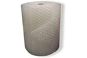 Perforated 12" 125' Bubble Cushioning Wrap Roll - 1/2" x 24" Large...