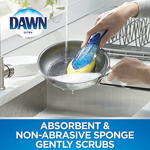Dawn Ultra 2-Piece Superfabric Sponge Soap Dispensing Dish Wand And Radial Head Kitchen Brush Set #TOP2