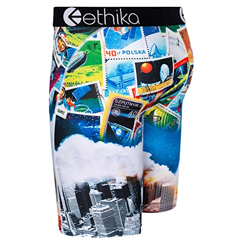 Ethika Men’s Boxer Brief, Knee Length, 4-Way Stretch Performance Underwear with Graphic Prints – Need More Space (AST, M)2