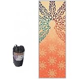 ヨガタオル 183cm*63cm 滑り止め 吸汗 速乾 花の風景 おしゃれ 軽量 抗菌 超細繊維 収納袋付き 持ち運びに便利 フィットネス トレーニング スポーツ/旅行/家庭用 (J)