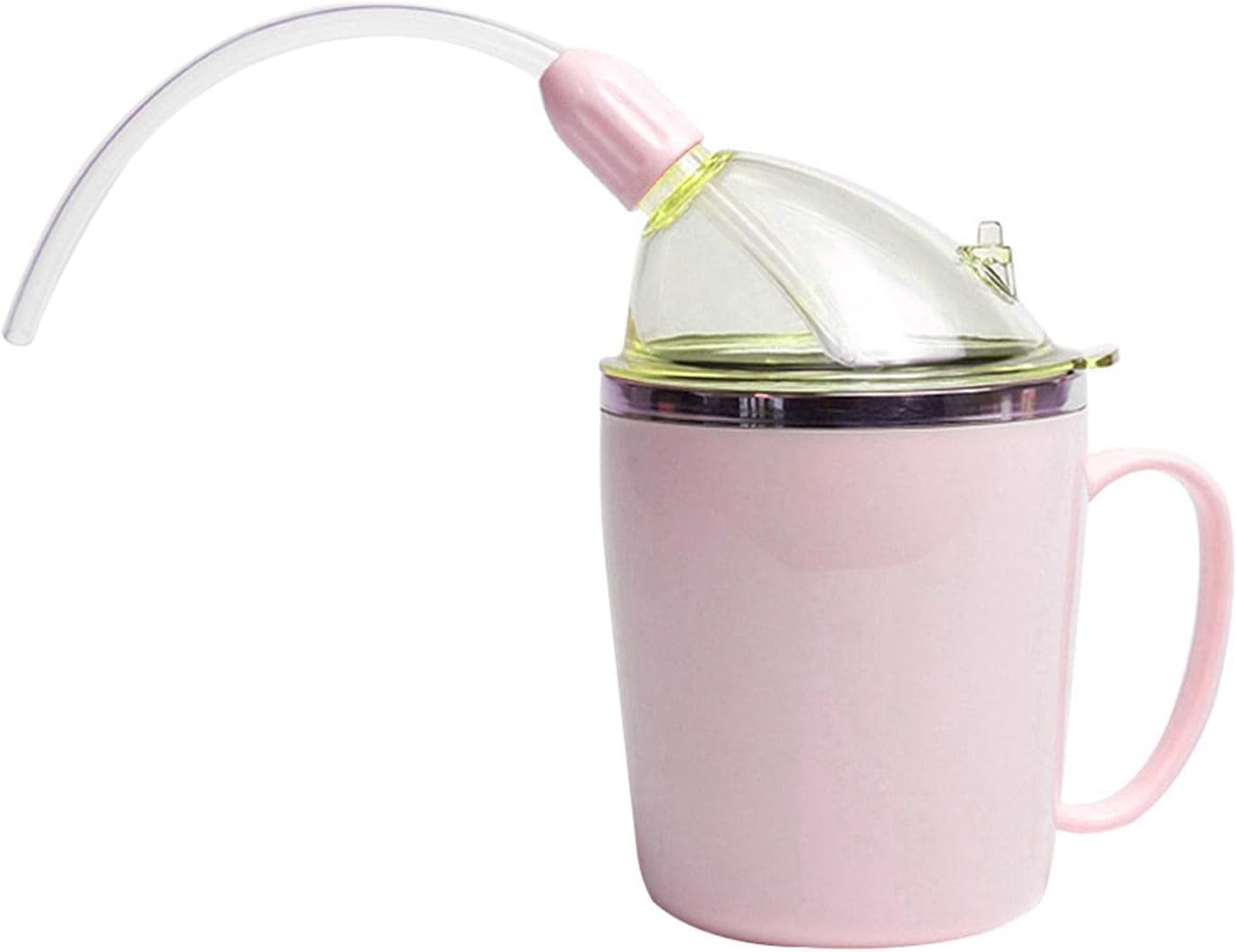 Wukesify 350ml Drinking Cup with Tube, Adult Sippy Cup, for Disabled