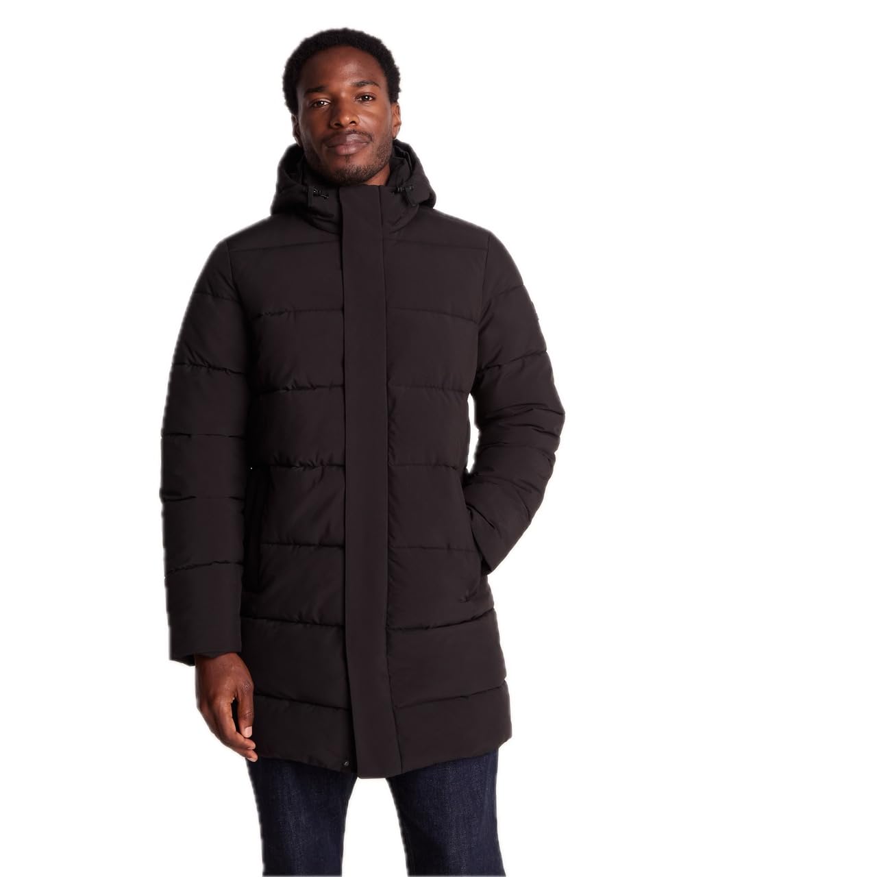 TOG24 Men's Long Jacket - Black - 6XL