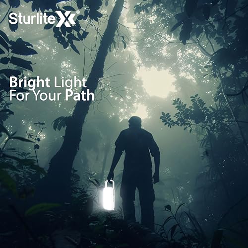 Image of Sturlite Dion 61W Multifunctional LED Lantern & Power Bank| 7200mAh Rechargeable Big Li-ion Battery| 10 Hrs Long Battery Back Up| 3 Modes Lighting LED Lamp with Type- B Charging Cable - (Pack of 1)