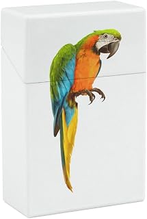 Parrot Bird Cigarette Case Portable Cigarette Box Holder Flip Open Storage Case for Men Women