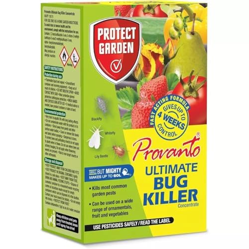 Provanto Ultimate Bug Killer 30ml Concentrate Insecticide for Greenfly, Blackfly, Caterpillars & More For Fruits, Vegetables & Ornamentals Fast-Acting Yellow - 1 Pack