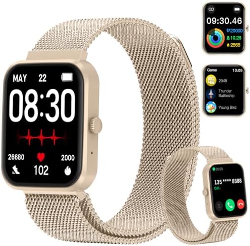 PEJE Smartwatch HXW06,Tela TFT HD de 1,83" Ecrã tát...