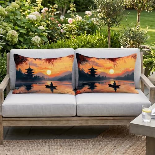 Housse de coussin extérieur imperméable pour balcon et terrasse - 4