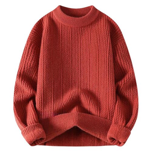 Men's Sweater Round Neck Knit Pullover Casual Long Sleeve Fall Winter Top for Men3