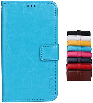 Brand Set Case for Lenovo K5 Pro Wallet style faux leather flip Case with Secure Magnetic Closure Lock and bracket function,Suitable for Lenovo K5 Pro (Blue)