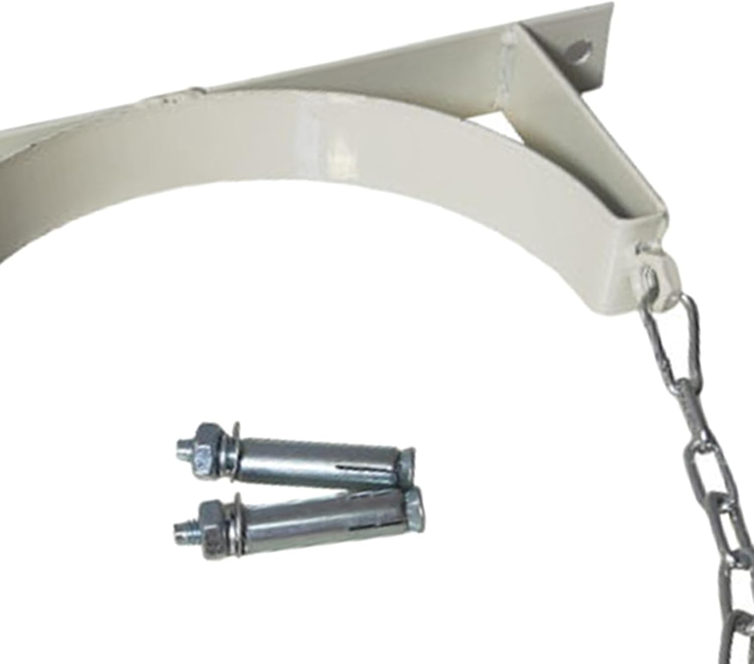 Gas Cylinder Bracket Gas Tank Wall Holder Helium Tank Compressed Cylinders Propane Tanks Holder Expansion Tank Bracket, Single White