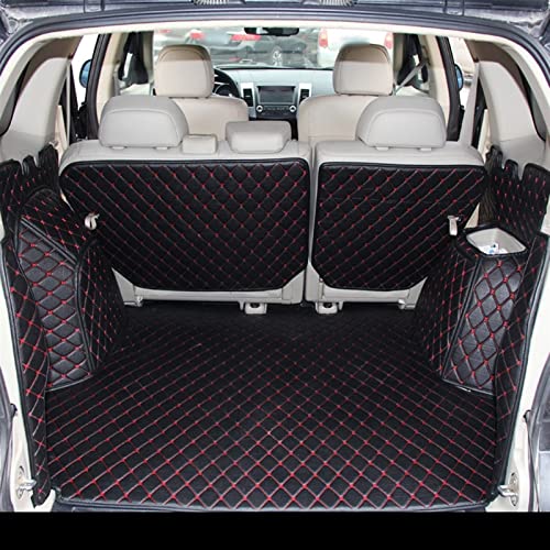 Tapis coffre voiture cuir 3D Mitsubishi Outlander XL 2007 2009 2011 | Doublure cargaison plateau