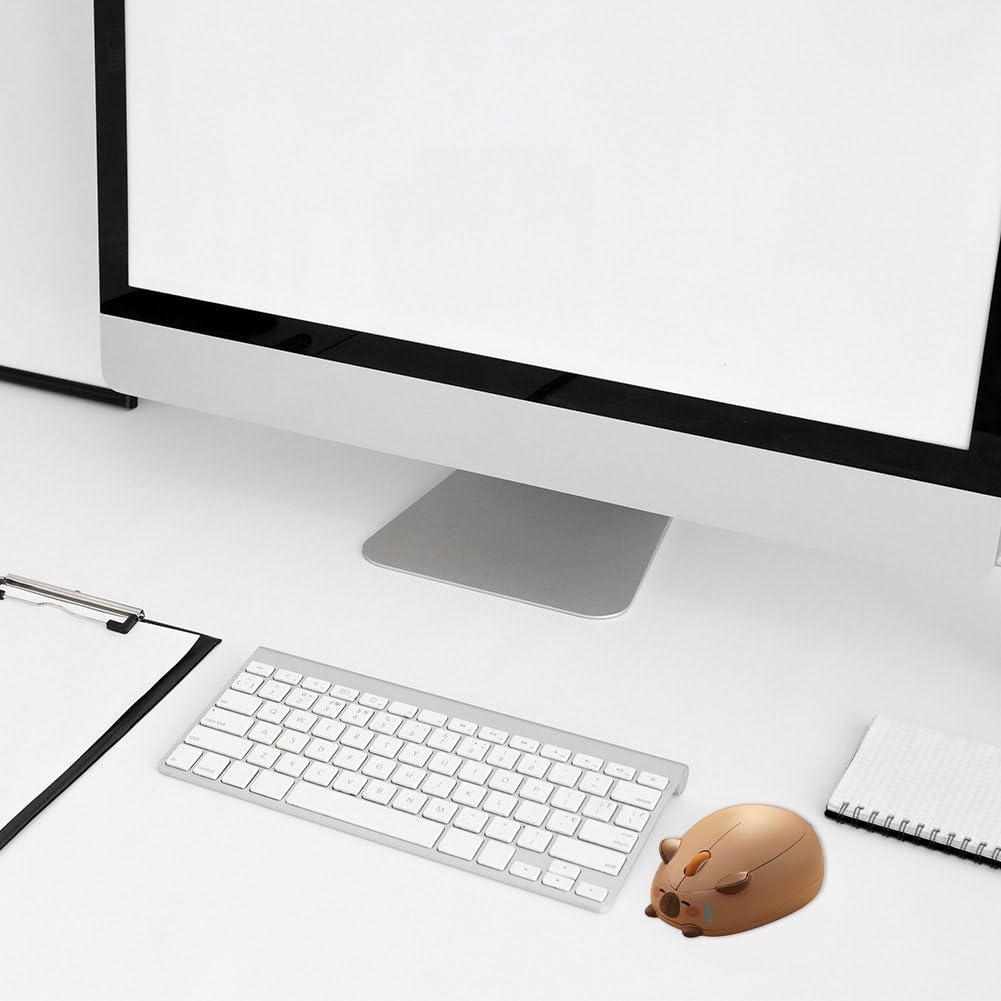 Śliczna bezprzewodowa mysz Capybara mała bezprzewodowa mysz 1200 dpi mysz optyczna Bluetooth do laptopów stacjonarnych