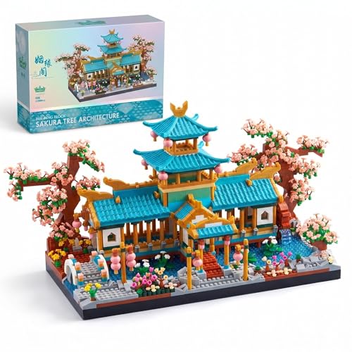 JXRLMB Chinese Classical Suzhou Gardens Micro Building...