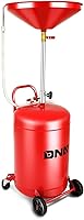 DNA Motoring 21 Gallon Air Operated Waste Oil Drain Tank - Portable Drainer with Adjustable Height, Wheels for Shops & Garages