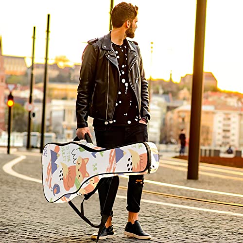 Housse de transport étanche pour guitare avec bandoulière réglable Motif champignons et feuilles d’automne, Multicolore… - Les Beatles, Paul McCartney, John Lennon, RIngo Starr, George Harrison Housse de transport étanche pour guitare avec bandoulière réglable Motif champignons et feuilles d'automne, Multicolore… – Image 7