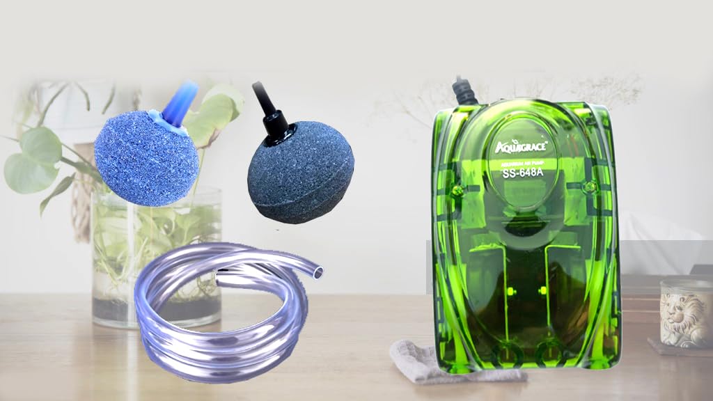 kickAt Premium Double Outlet Aquarium Oxygen Air Pump for Air Bubble of Fish Tank (B0D6KYPFH4) Amazon Price History, Amazon Price Tracker