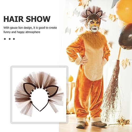 Aboofan - Cerchietto per capelli con leone, per