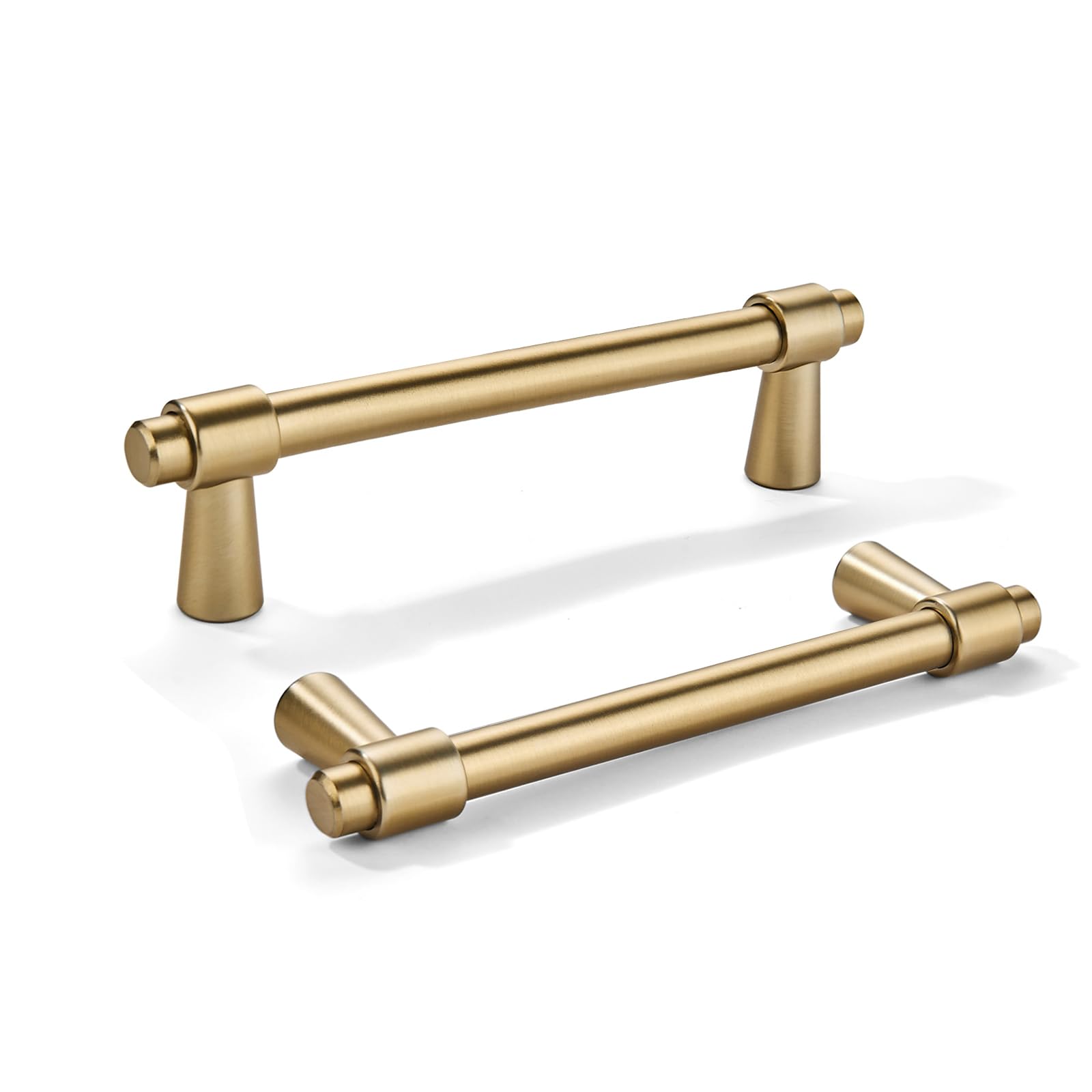 KHTUMEWARE-KHXCP Brushed Brass Cabinet Pulls CTC 3 in (76 mm) 5-Pack