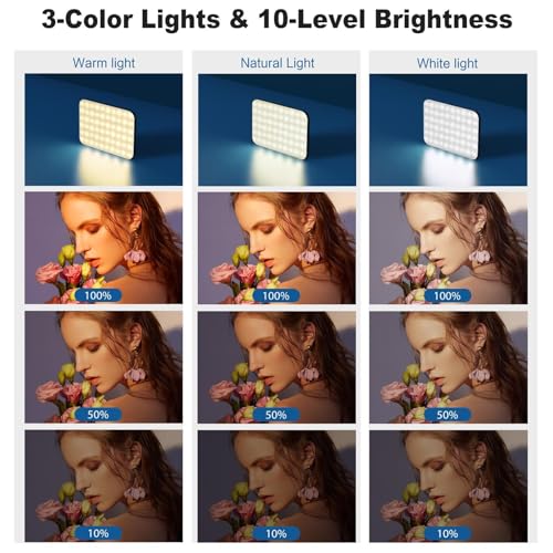 Luz de telefone para selfies | Luz de preenchimento de alta potência Luzes portáteis brilhantes para