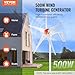 Imagen de VEVOR Kit de Generador de Turbina Eólica 500 W 12 V 5 Palas Controlador MPPT Dirección del Viento Ajustable Velocidad de Arranque del Viento 2