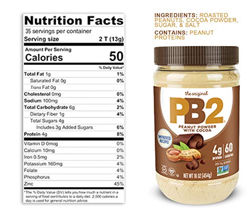 Pb2 Powdered Peanut Butter And Chocolate Peanut Butter 1 Lb (Pack Of 4 (2 Of Each Flavor)) #TOP1