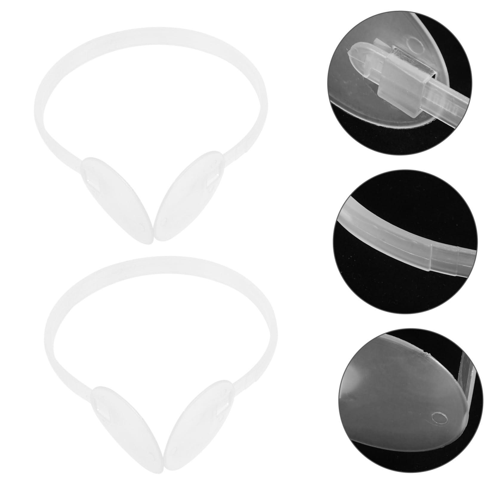 MAGICLULU Accesorios Para La Manga Del Oído Marco De Orejera Más Cálido Kit De Orejeras Calentador De Orejas Protección Contra Los Oídos De Tiro Puño El Plastico Blanco