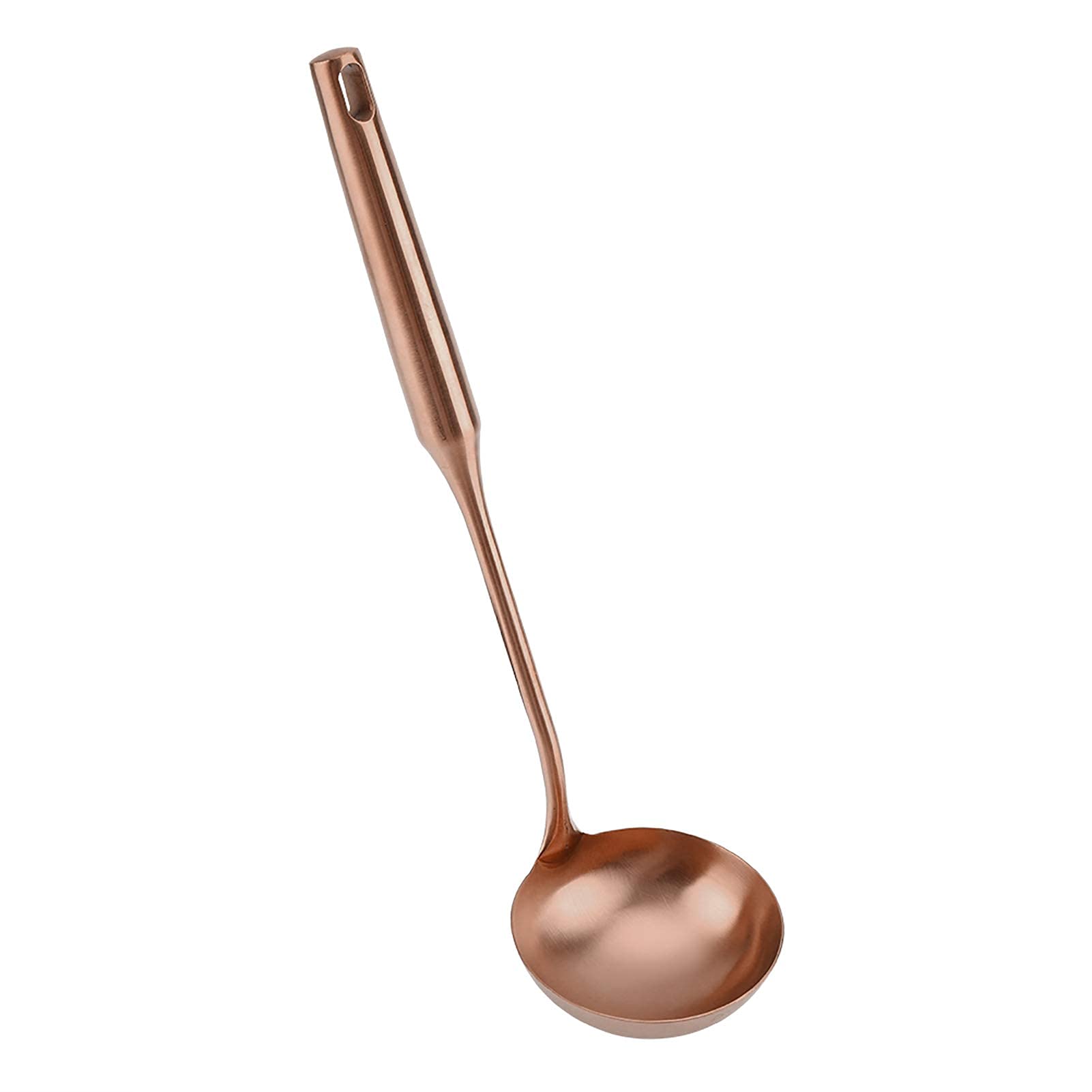 Cuchara de sopa, herramientas de cocina, cucharón de sopa, espátula de cocina, herramienta de cocina, cuchara de acero inoxidable (oro rosa 02#)