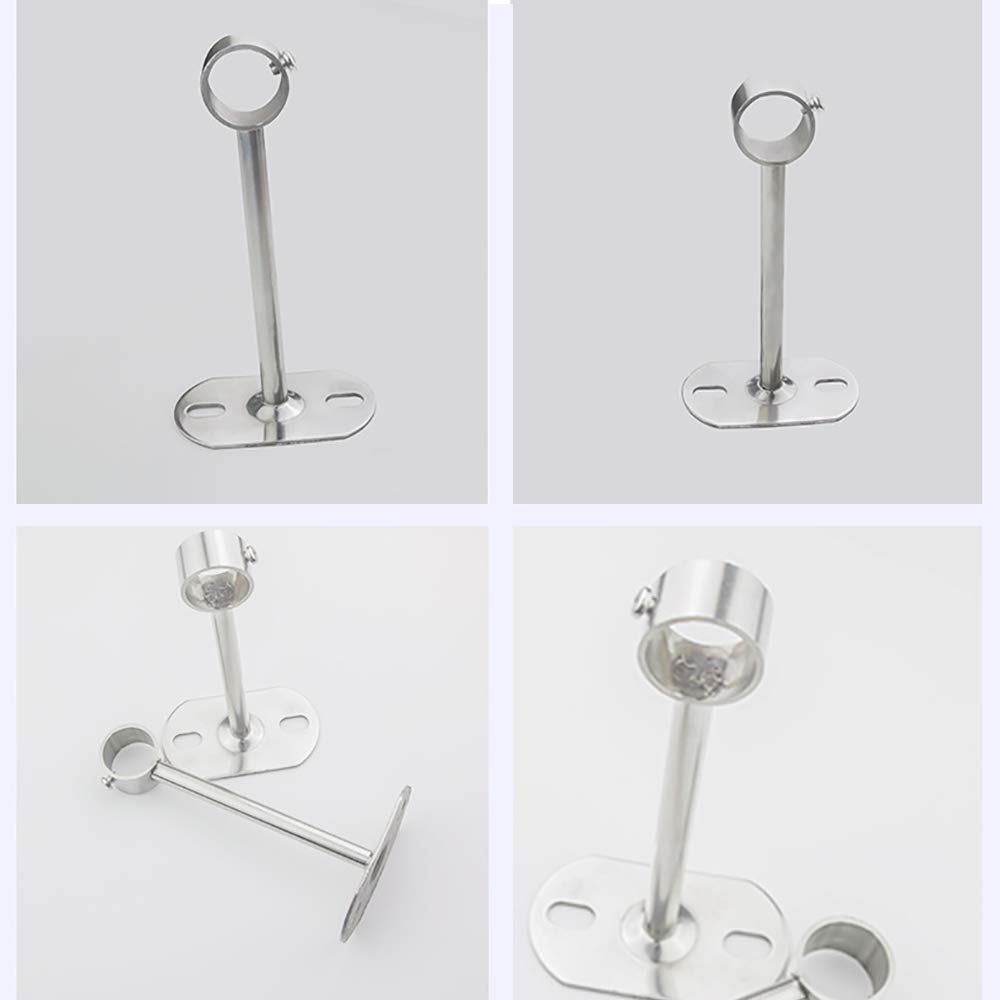 Lot De 4 Supports De Tringle à Rideaux Solides Et Réglables