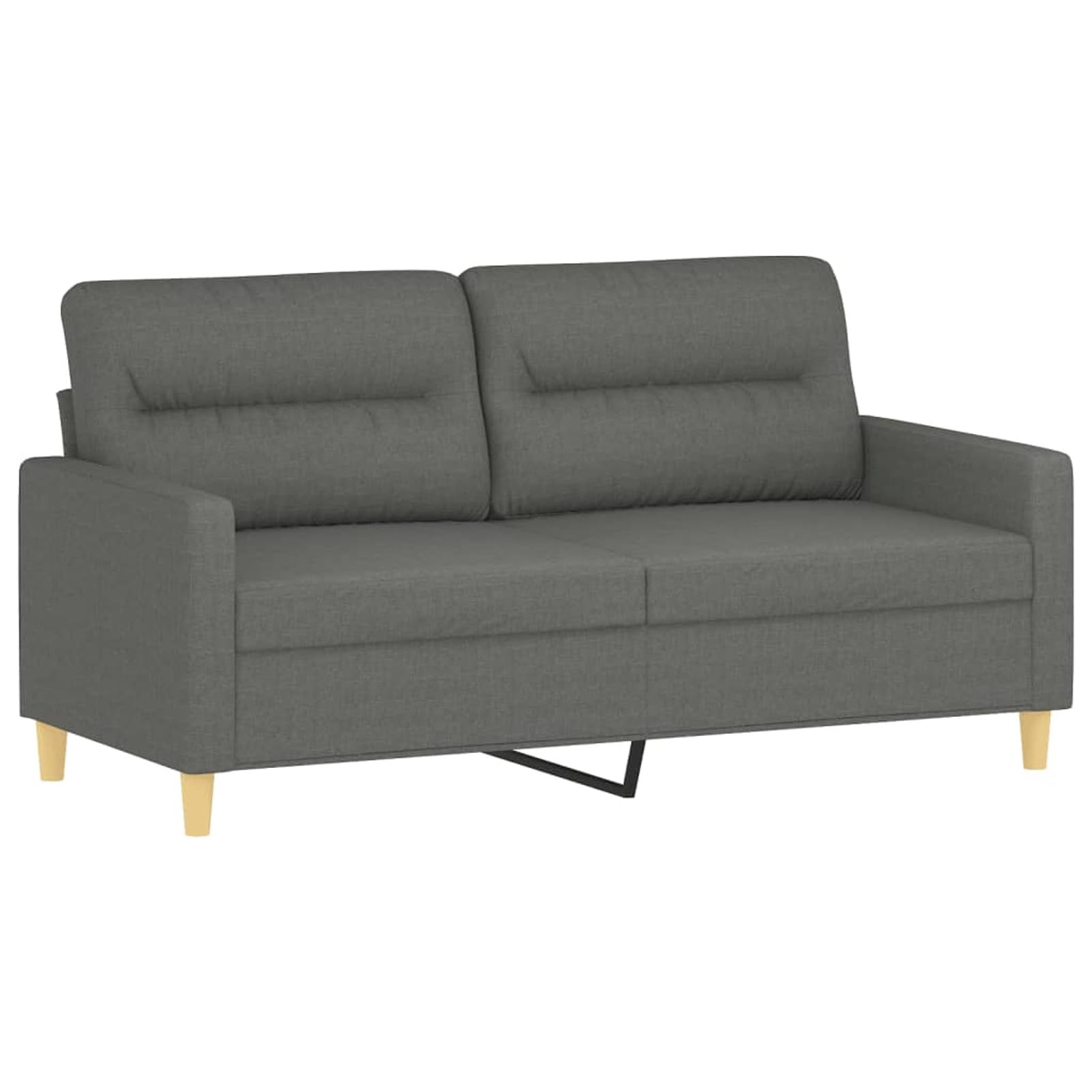 Gecheer Divano a 2 Posti Grigio Scuro 140 cm, Divani Moderni Moderno Imbottito, Sofà per Soggiorno/Ufficio Dire