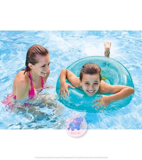 Image of Durable Swimming Ring for Adult |Inflatable Swim Tube for Kids |Circle Pool Floater Lounge for Pool Party, Lake, Beach| Comfortable Water Floating Device| Blow Up Safety Aid- Pack of 1