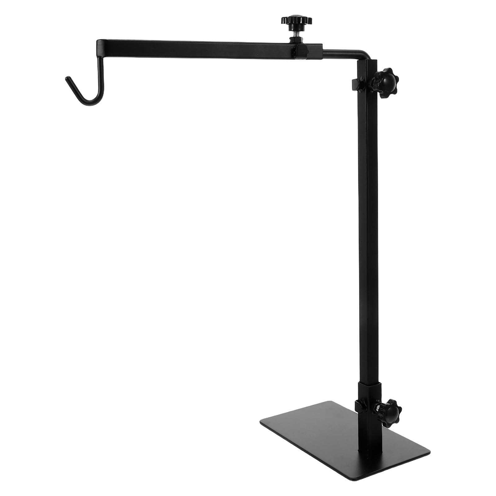 HOMSFOU Supporto Dissipazione del Efficiente Nero Calore e Regolabile Lampada Riscaldante in Metallo per da Rettili per Terrari e Compagnia