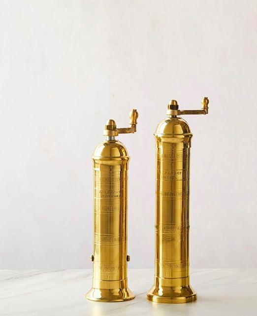 Brass Salt and Pepper Grinders, Alexander Salt and Pepper Mills
