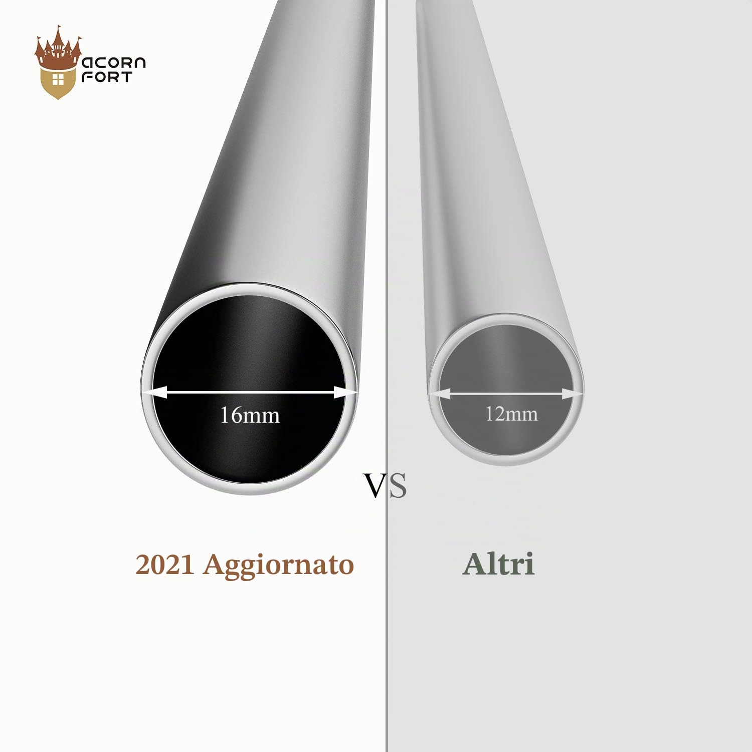S-508 Scarpiera a 10 Ripiani, Scaffale Portascarpe, Organizzatore per Scarpe per 20-30 Paia di Scarpe, 30 x 56 x 170 cm, 16mm Addensare Extra Pipa, Corridoio, Camera da Letto (Argento)