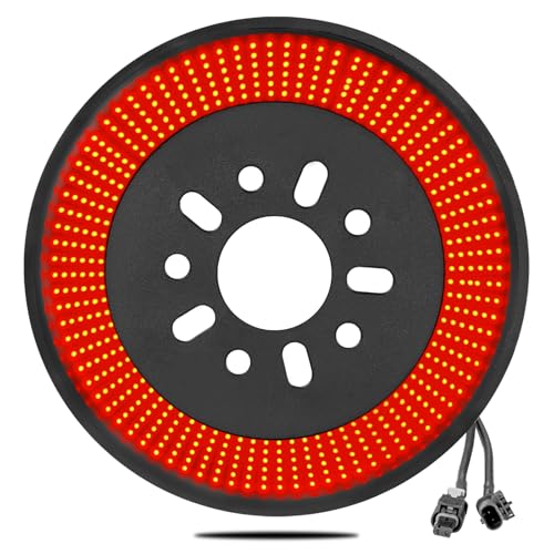 NKCELL POWER Spare Tire Brake Red LED Light for 2018-2025 Jeep Wrangler JL JLU, Plug-N-Play 405PCS LED Wheel Light, 3rd Third Brake Rear Tail Stop Light for Jeep Wrangler Accessories