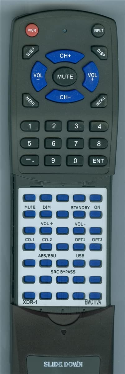 Replacement Remote for Emotiva XDA-1, XDA-2